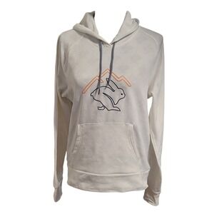 Rabbit Hoodie Off White M Mountain Graphic Shadow Print Gorpcore Hiking Running